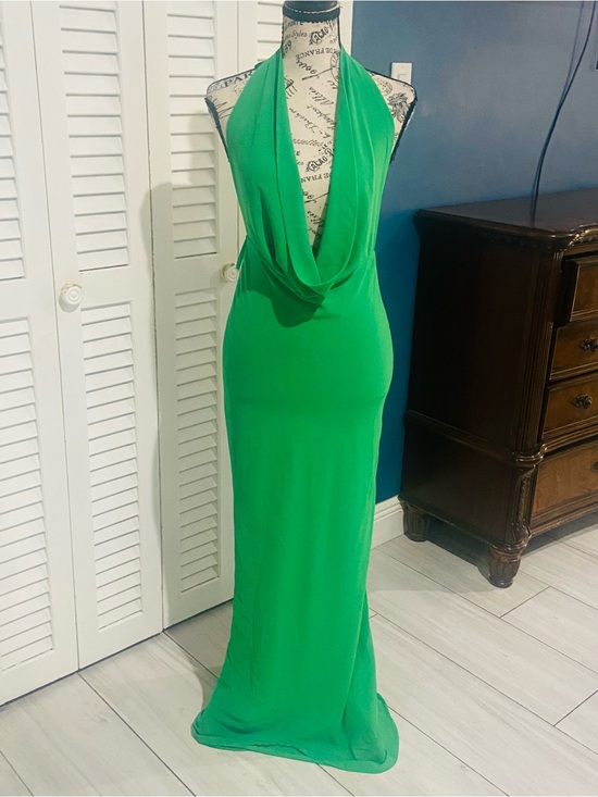 Runaway The Label Dresses & Skirts - Runaway Green Cowl Halter Maxi Dress
